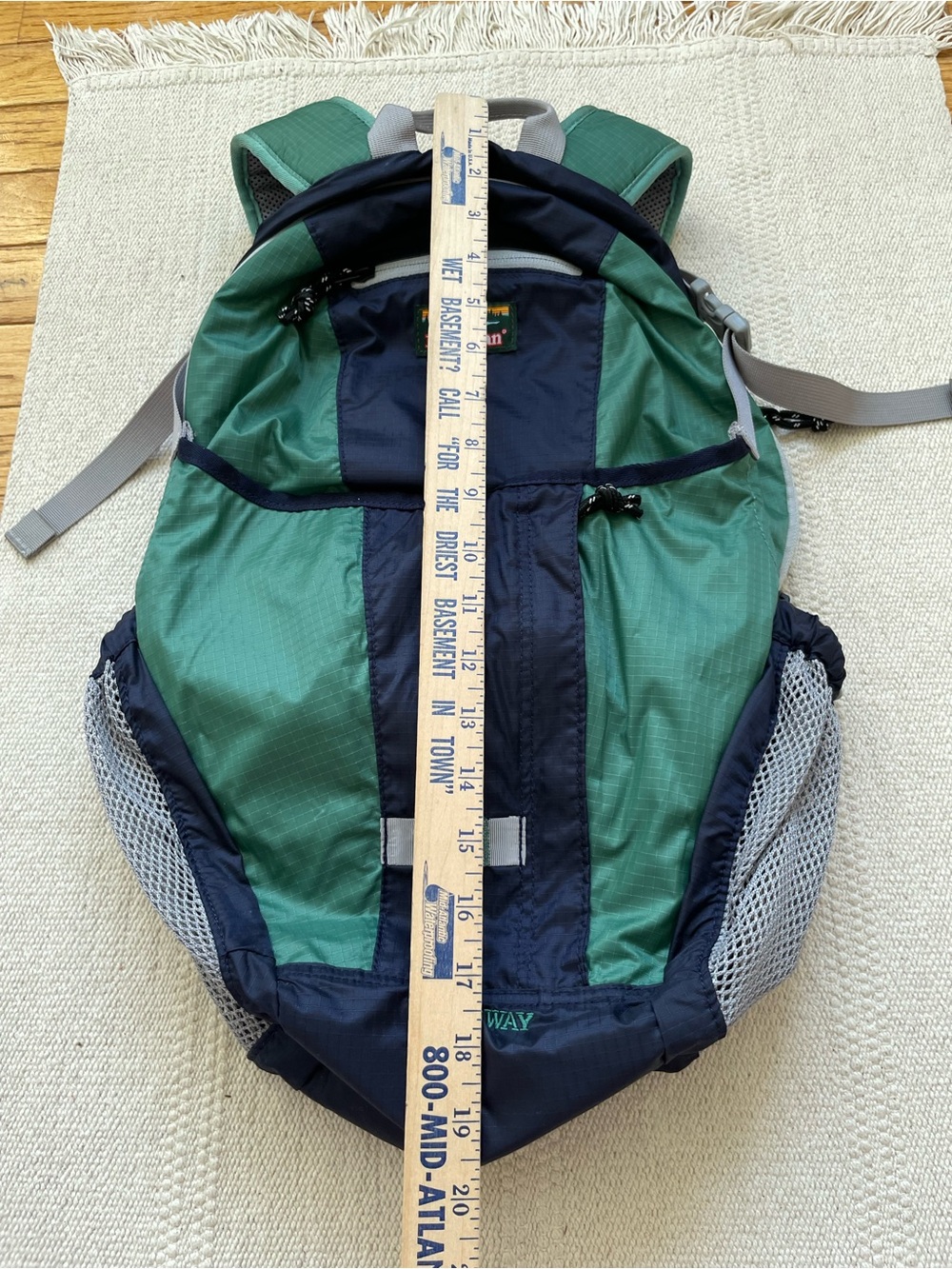 LL Bean Stowaway Backpack Day Pack Lightweight Trail Bike Ripstop - Picture 7 of 10
